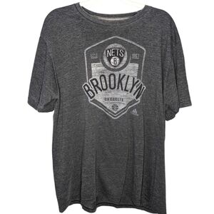Adidas Feel Good Tshirt Brooklyn Nets Basketball Team NBA Men's Size XL